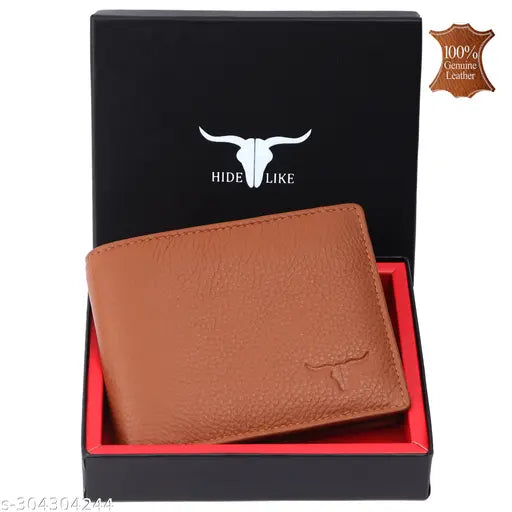 HIDE LIKE RFID Protected 100% Genuine Leather Wallets For Men | Genuine Leather Wallet | Pure Leather Purse | New Generation Stylish Wallet