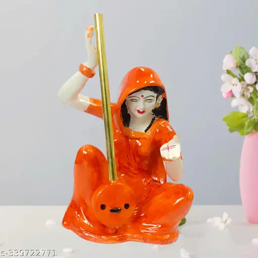 Polyresin Home Decoration Antirior Meera bai Statue for Gift Showpiece Living Room Bedroom Office Idol (pack of 1)