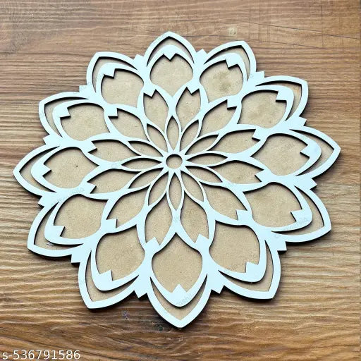 Chitrashila Open Bloom MDF Rangoli Mat-D09