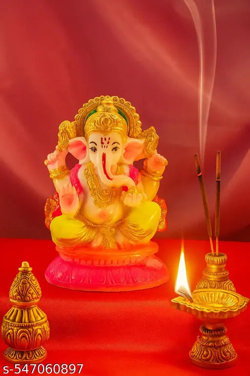 OITREE Marble ( Ganesha Idol) Idols for Religious Purpose, Perfect for Gift (Ganesh Ji)