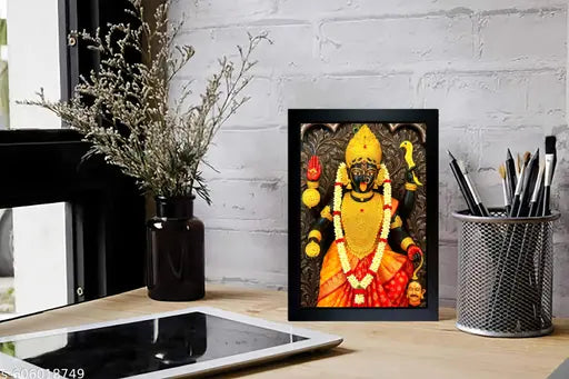 Kali Mata Photo Frame | Kali Mata Wall Painting , Home Decoration And Pooja Room ( 7x9 ) Inch