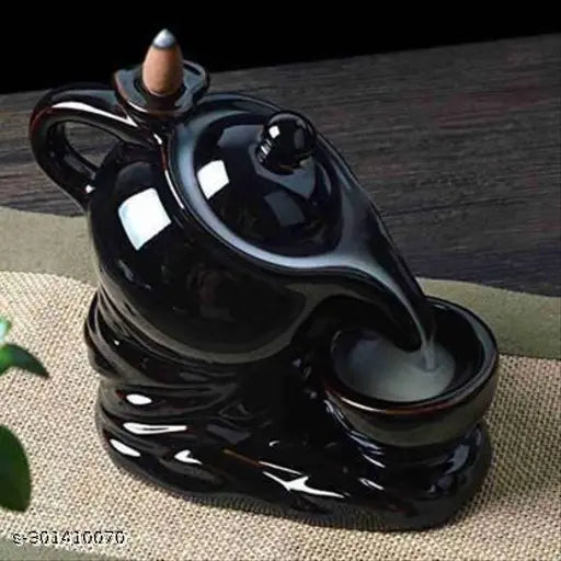 Tea Kettle Smoke Fountain with 10 scented cones