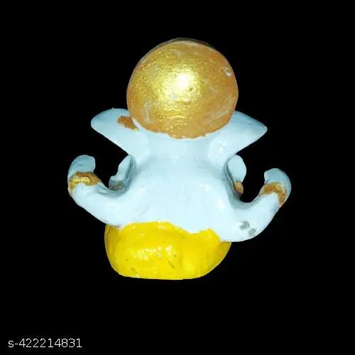 Ganesh Ji Mini Idol for Car Dashboard & Office Desk | Ganesh Statue Murti Lord Ganpati Diwali Gifts Home Decor Figurine (2 X 2 inches)