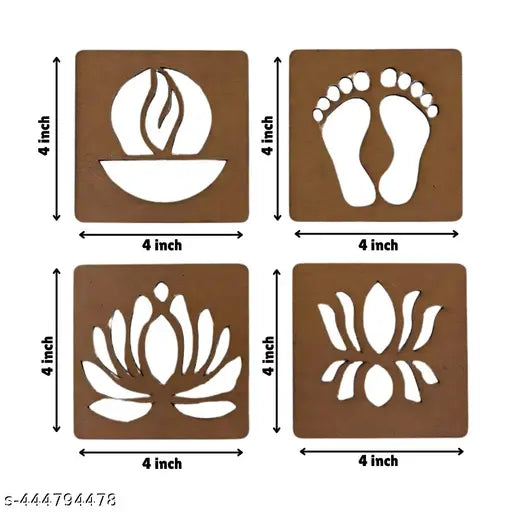 Rangoli Stencil Pack of 8