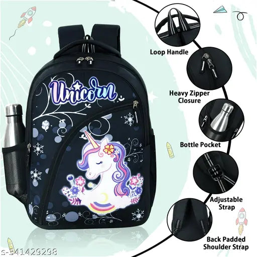 Unisex Kids 22L Cartoon Best Stylish Lightweight Waterproof Casual  Picnic Tuition  School Bag  Backpack for Children Boys And Girls For (3 to 11 Yrs)