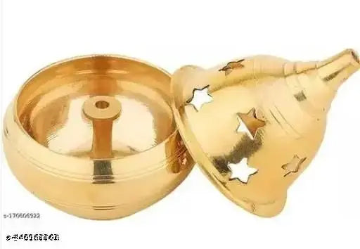 Brass Diya for Puja Akhand Diya Jyothi Oil Lamp Deepak for Diwali Mandir Decor Small