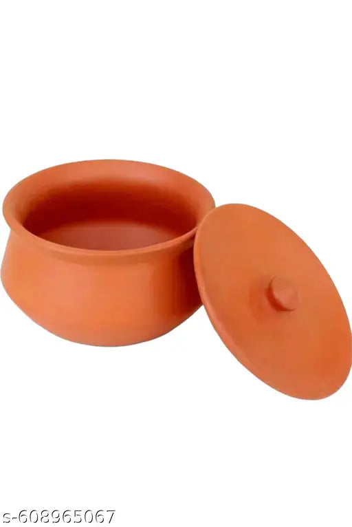 Small 500 ml Clay Handi | Traditional Terracotta Pot for Kitchen