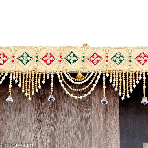 Latest Golden Border Handwork &  Work Door/Wall Hanging Toran/ToranamBandarwal Decor.[36 Inch]