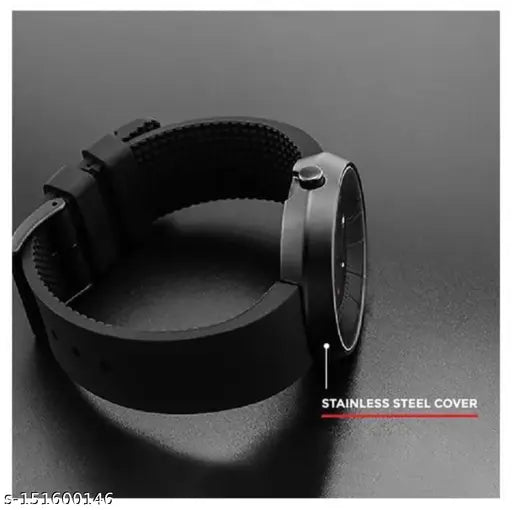 Classic black wristwatch for men |  Stylish black timepiece | Modern men's black watch | Black stainless steel watch | Timeless black design for men | Modern Men's Black Wristwatch |  Classic Black Stainless Watch | Sleek Black Strap Watch