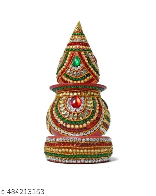 Mangal Kalash For Wedding Decoration Samaiyu Lota And Nariyel - Set Of 3
