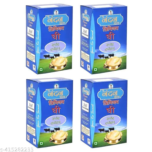 Nandan Gold Premium Ghee 2L Pack (500ml x 4) | Nutritious, Aromatic & Versatile