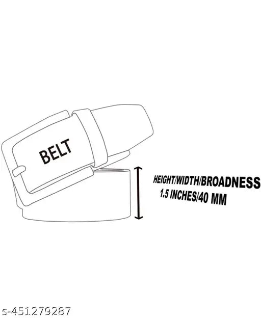 SHOPGLOBAL Leather Mens Brown Belt