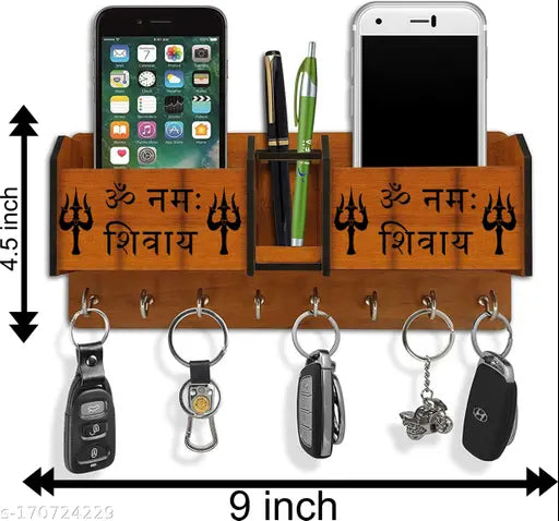 OM namas shivaya wall wooden key  hoder walldecor