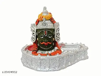 Mahakaleshwar Shivling Multicolor Shivling( Shri Baba Mahakal Idol, Medium, White)