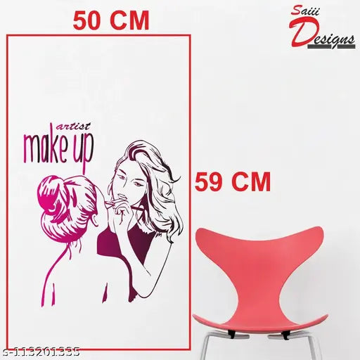 Artist Make Up Wall Sticker to add life to your  Walls (Medium)