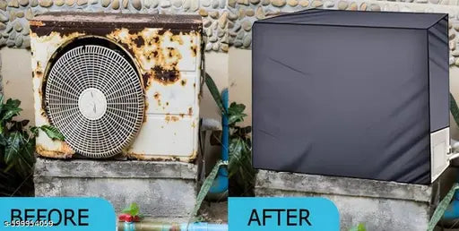 Outdoor AC Unit Cover for 1.5 Ton Split Air Conditioner, Waterproof, Dustproof, Grey