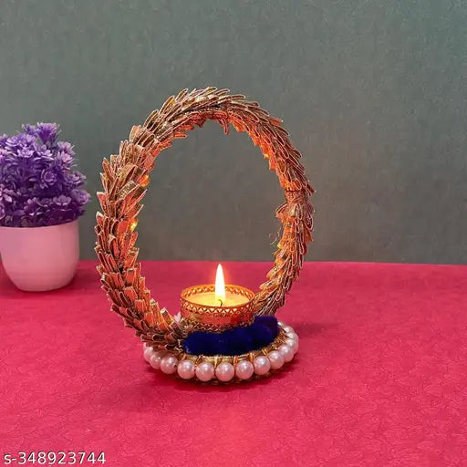 Maahal Table Top Candle Holder for Home Decor|Tealight Candle Stand|Table Decor Candle Tealight Holder
