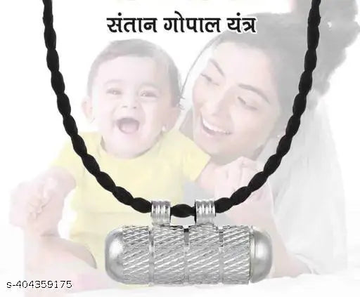 Santan Gopal Yantra Locket in Black Thread Can Help You with Child Birth