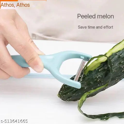 Y-Shaped Peeler for Kitchen - Ideal for Fruits & Vegetables - Multicolor Vegetable & Fruit Peeler Pack Of 1