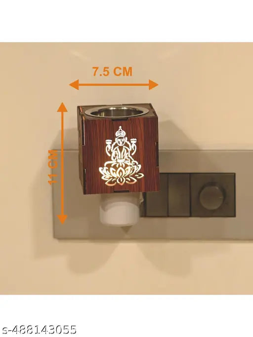 Somil Incense Holder for Kapur Burnig and Fragrance Your Room, 7.5 X 7.5 X 11 CM, Brown