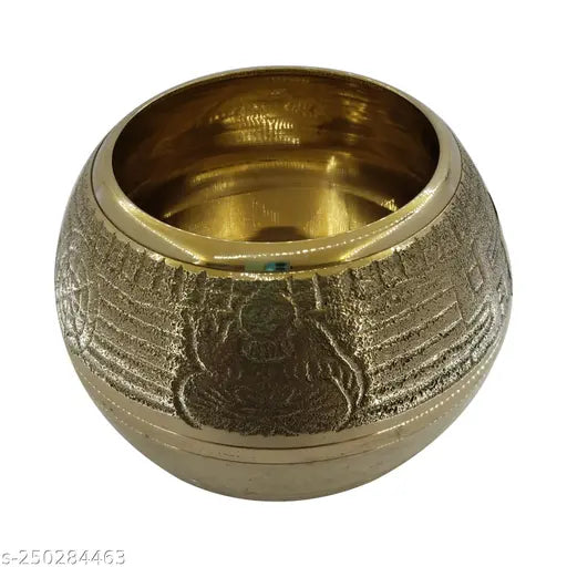 Puri Crafts Puja Mana,For Laxmi Puja,Diwali Puja Home Puja Article Brass Mana  (Height: 3 inch, Gold)