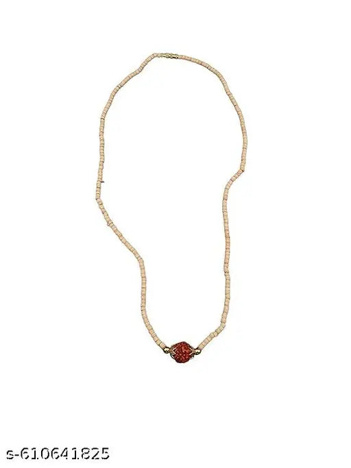 Tulsi Mala Kanthi with rudraksh for Vishudha Throat Chakra