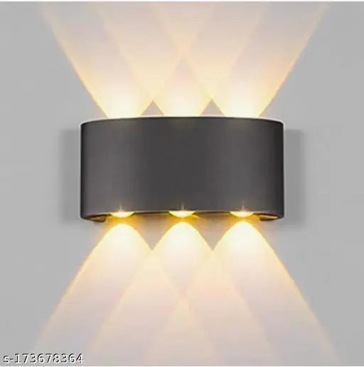 PIXORA 12 WATTS 6 RAY WATERPROOF LED WALL LAMP WARM WHITE