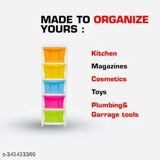 5xL 5XL MODULAR DRAWER SYSTEM MULTI PURPOSE STORAGE BOX, BASKET AND BIN, SIZE 5XL - Multicolor