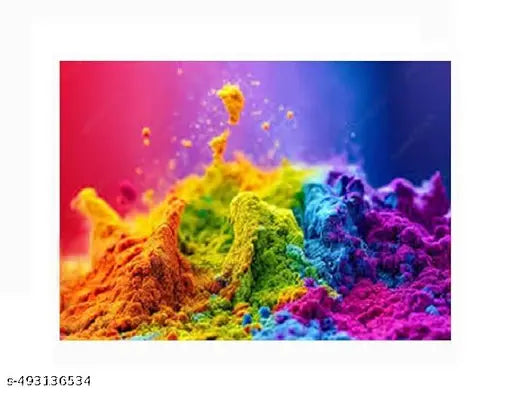 Pack of 5 Pcs.  Herbal Gulal Holi Festival for Kids Non-Toxic Perfumed Natural Fragrance Soft Silky