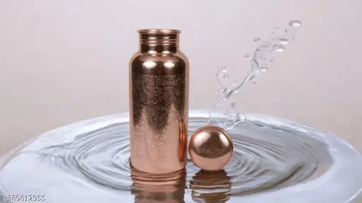 Ananya Inc Embossed Copper Bottle 500 ml