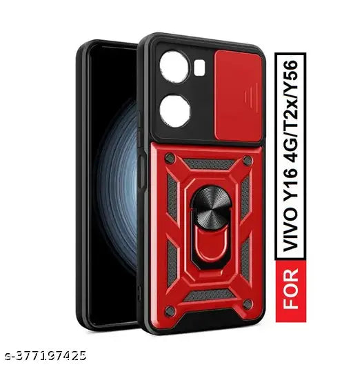Vackuze Back Cover For vivo Y16 (RED)