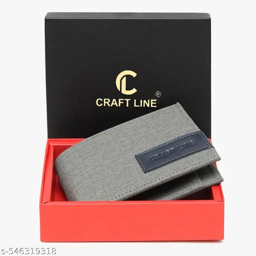 Wallet for Men Leather Original, Mens Wallet, Leather Wallets for Men Stylish, Bi-Fold Wallets for Man, 5 Card Slots, Easy Access Card Slots, Coin Pocket, Gift for Mens - GREY