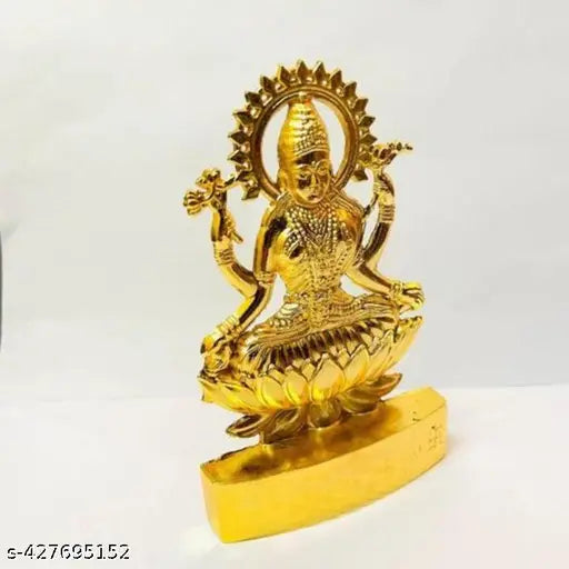 Lakshmi Devi Idol Statue 11cm for Home Puja Goddess Lakshami Idols Showpiece for Temple Pooja Room Diwali Decoration, Lakshmi Mata ki murti/Lakshami Mata ki murti | Lakshmi mata