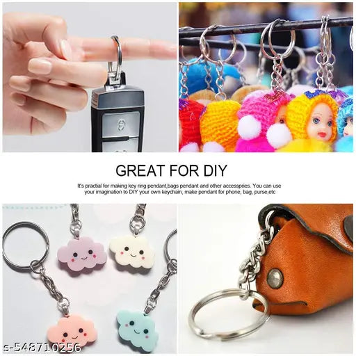 High Quality Metal Golden 20 + Silver 20 Pcs Multipurpose Keychain