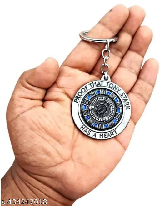 Spinner 3D Iron Man Proof That Tony Stark Has A Heart Girl Boys Avenger Keychain