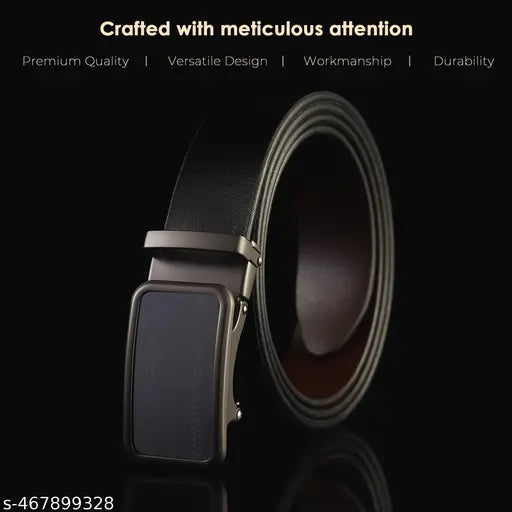 WARCKS Men's Formal, Casual,premium Genuine Leather Belt (black)