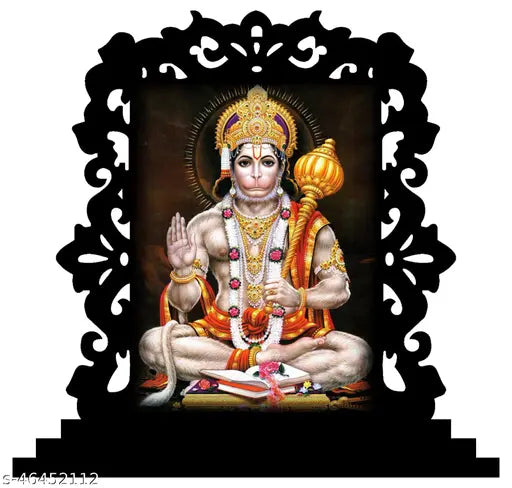 Hanuman Murti For Home Hanumanji Idol For Car Dashboard Idols Figurine Showpiece Shree Hanuman Ji Idol For Gift Item & Statue For Temple Home Decor Office Study Table Holy Statue Showpiece
