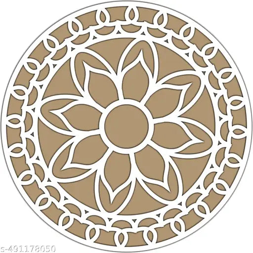 Rangoli Dabbi| Rangoli Making Kit | Rangoli Stencils (Om, Swastik, Lotus, Diya, Charan and Flower designs) for Indoor/Outdoor Decorative Rangoli
