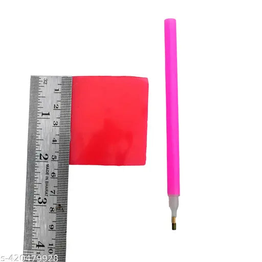 Glue pen/Stone Sticking Pen/Kundan sticking Pen for Embroidery, Jewellery making, Craft, and many more. 2 Pen with 2 GluePad (2 Set)
