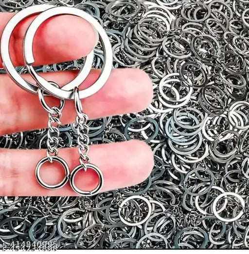 High Quality 50 Pcs Silver Multipurpose Keychain