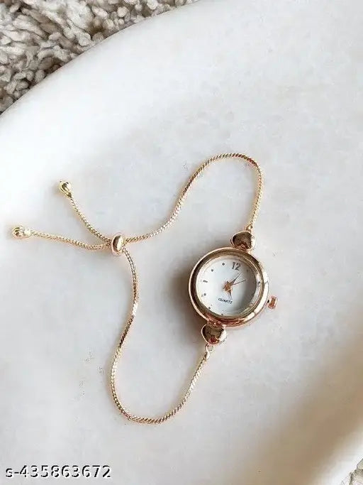 Shark Hub Analogue Stylish Stainless Steel Rose Gold Chain Strap Watch Stylish Branded for Girls Watches for Women Watches Stylish Branded