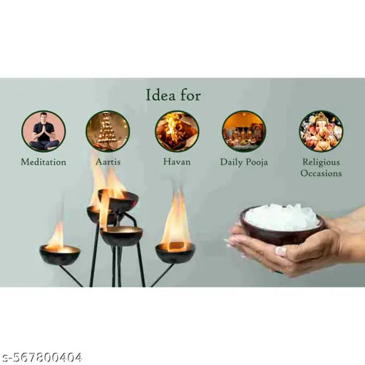 360feel Bhimseni kapoor 100 gm Kapoor Kapur isoborneol karpur Pacha karpooram Flakes desi Pure Natural Organic Aromatic for Pooja, Meditation, Havan, Room Freshener, Mosquito - Insect Repellent