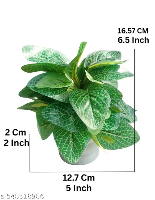 Flora Planet Artificial Plants for Home Decor | Realistic Looking | Home Decor Items | Durable Plastic | Wall Decoration Items for Living Room Dimensions : 6cm X 17cm Pack of 2