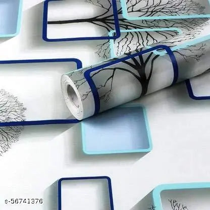 WallStreet Wall Sticker Roll for Bedroom - Waterproof PVC Vinyl Sticker for Home & Kitchen - Self Adhesive Wallpapers for Wall, Living Room ,Hall - Ideal for Sofa Background & Home Decoration 2 Meter