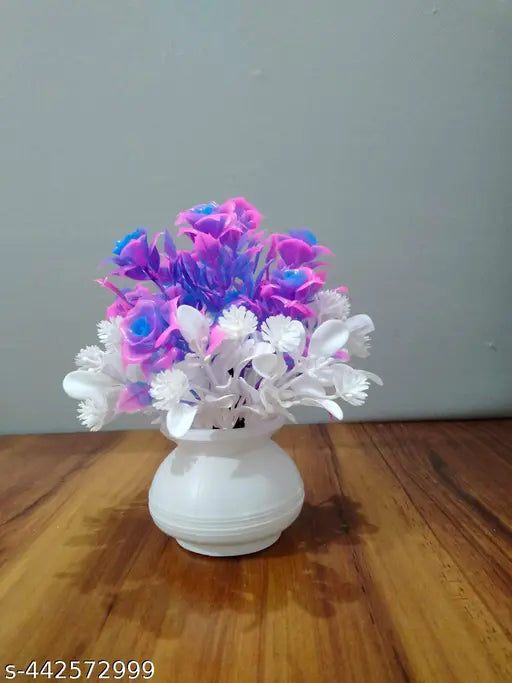 Unique Artificial flowers pot for home decoration, Artifical plant for home décor,Artificial flowers for Décor,Decorating flowers Flowers for Gifts Etc(Combo pack of 2)
