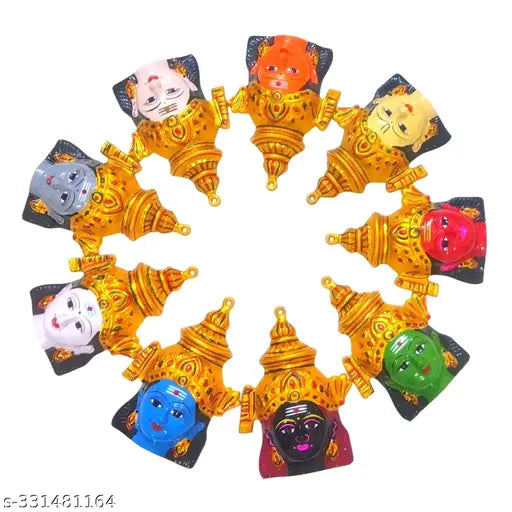 Nava Durga Faces (7 inches)- Nava Durga Devi Faces - Ashtalakshmi Faces- Ammavari Faces