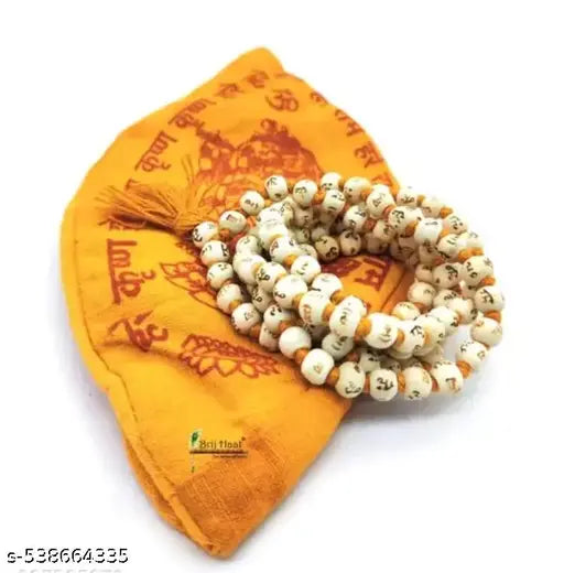 Tulsi mala with gomukhi jaap bag