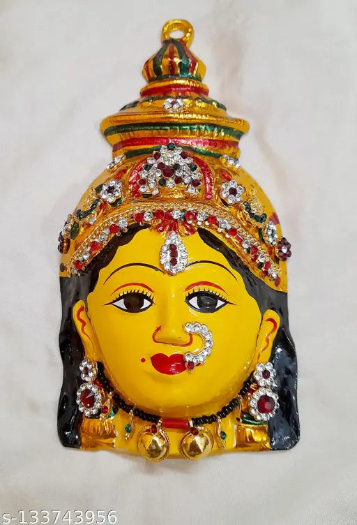 Vara Mahalakshmi Face (Mukwada)| Varalakshmi Amman Face|Fully decorated Vara Lakshmi Amma Face