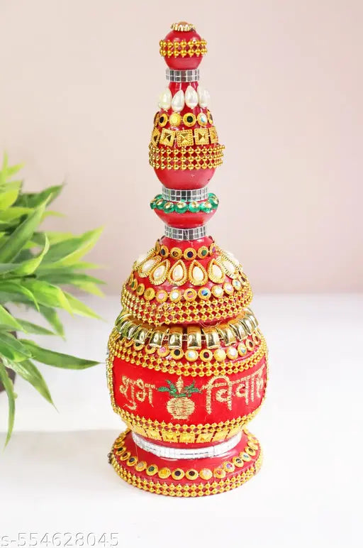 Fully Decorated Meenakari sindhora/Sindoor Dani