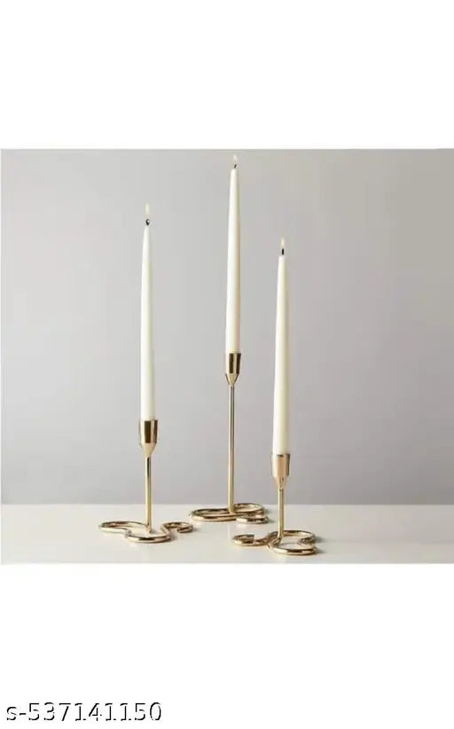 A F Handicraft Modern decorative set of 3 Candle stand